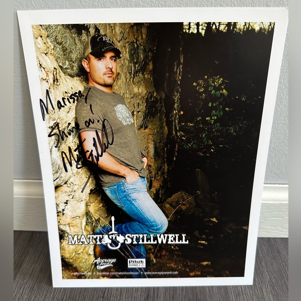 Matt Stillwell autographed poster - like new condition